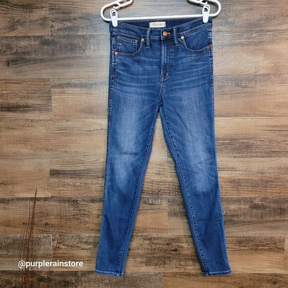 Madewell Jeans 28 Skinny 10" High Rise Danny Wash G7391 Tummy Control Stretch - Picture 1 of 12